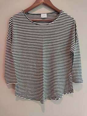 Joie Collection Women's Striped 3/4 Sleeve Dolman Top